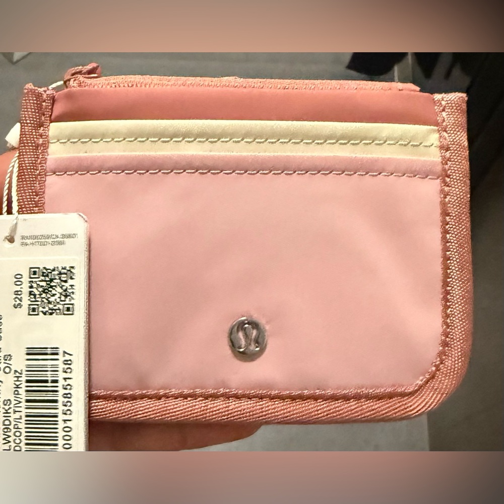 Lululemon card case pink NWT sold out in stores